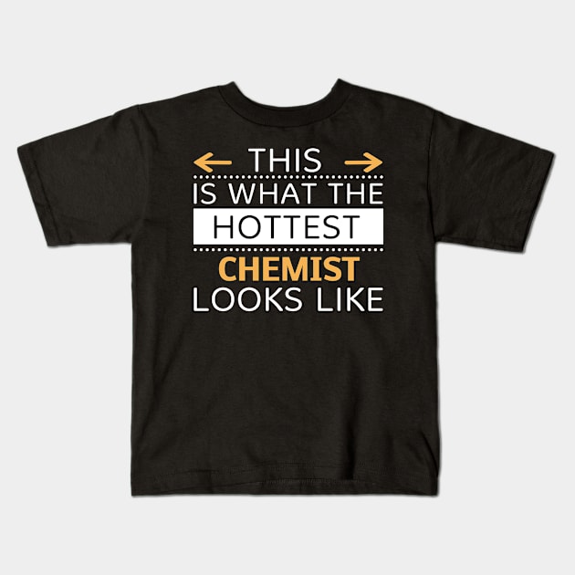 Chemist Looks Like Creative Job Typography Design Kids T-Shirt by Stylomart